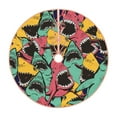 thumbnail image 1 of Bingfone Christmas Tree Skirt Mat Christmas Decoration Interior 36"-Angry Shark Pattern, 1 of 8