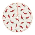 thumbnail image 1 of Bingfone Christmas Tree Skirt Mat Christmas Decoration Interior 36"-Chili, 1 of 8