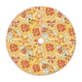 thumbnail image 1 of Bingfone Christmas Tree Skirt Mat Christmas Decoration Interior 36" -Cute Pizza In Various, 1 of 6