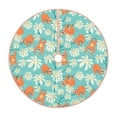 thumbnail image 1 of Bingfone Christmas Tree Skirt Mat Christmas Decoration Interior 36" -Cute Sloth on Floral Tree, 1 of 6
