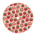 thumbnail image 1 of Bingfone Christmas Tree Skirt Mat Christmas Decoration Interior 36" -Cute Strawberry, 1 of 6