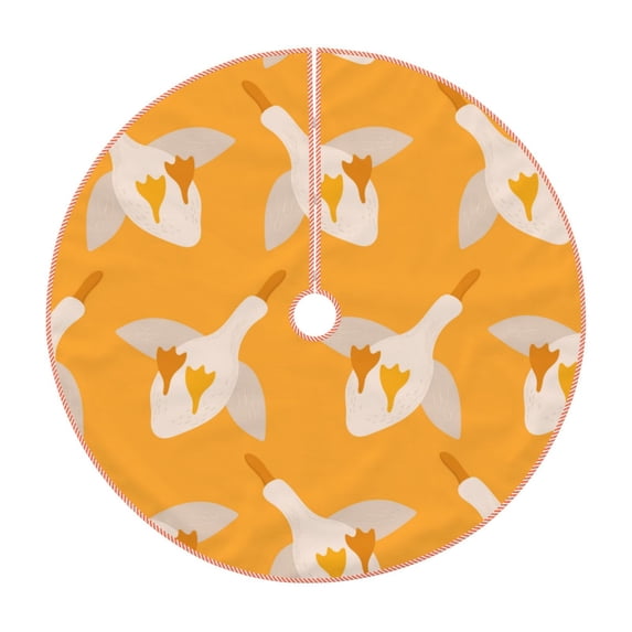 Bingfone Christmas Tree Skirt Mat Christmas Decoration Interior 36"-Flying Ducks