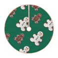 thumbnail image 1 of Bingfone Christmas Tree Skirt Mat Christmas Decoration Interior 36"-Gingerbread Snowman Cookies, 1 of 8