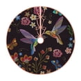 thumbnail image 1 of Bingfone Christmas Tree Skirt Mat Christmas Decoration Interior 36"-Humming Bird, 1 of 8