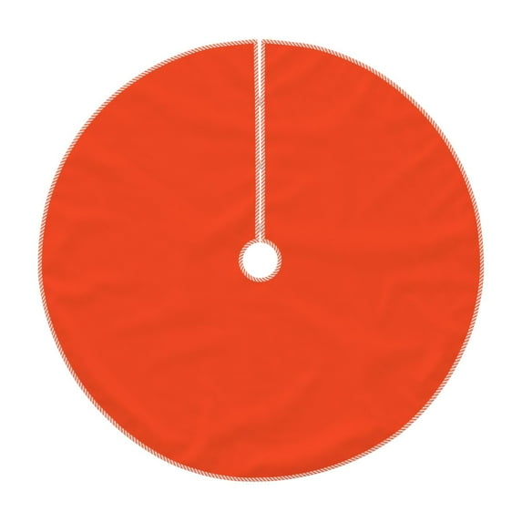 Bingfone Christmas Tree Skirt Mat Christmas Decoration Interior 36"-Orange