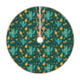 thumbnail image 1 of Bingfone Christmas Tree Skirt Mat Christmas Decoration Interior 36" -Pineapple And Cactus, 1 of 1