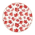 thumbnail image 1 of Bingfone Christmas Tree Skirt Mat Christmas Decoration Interior 36" -Realistic Maple Leaf, 1 of 6