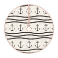 thumbnail image 1 of Bingfone Christmas Tree Skirt Mat Christmas Decoration Interior 48" -Anchors and Ropes, 1 of 6