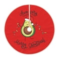 thumbnail image 1 of Bingfone Christmas Tree Skirt Mat Christmas Decoration Interior 48"-Avocado Merry Christmas, 1 of 8