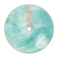 thumbnail image 1 of Bingfone Christmas Tree Skirt Mat Christmas Decoration Interior 48"-Blue Marble, 1 of 8