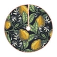 thumbnail image 1 of Bingfone Christmas Tree Skirt Mat Christmas Decoration Interior 48"-Citrus Fruits Elegant Lemons, 1 of 8