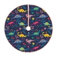 thumbnail image 1 of Bingfone Christmas Tree Skirt Mat Christmas Decoration Interior 48" -Dinosaur Flowers, 1 of 6