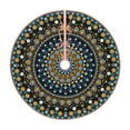 thumbnail image 1 of Bingfone Christmas Tree Skirt Mat Christmas Decoration Interior 48"-Dot Mandala, 1 of 8