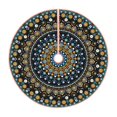 thumbnail image 1 of Bingfone Christmas Tree Skirt Mat Christmas Decoration Interior 48"-Dot Mandala, 1 of 8