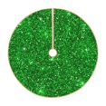thumbnail image 1 of Bingfone Christmas Tree Skirt Mat Christmas Decoration Interior 48"-Green Glitter, 1 of 8