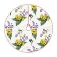 thumbnail image 1 of Bingfone Christmas Tree Skirt Mat Christmas Decoration Interior 48" -Lavender Flowers, 1 of 6