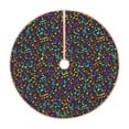 thumbnail image 1 of Bingfone Christmas Tree Skirt Mat Christmas Decoration Interior 48" -Musical Notes, 1 of 6