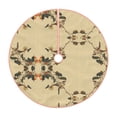 thumbnail image 1 of Bingfone Christmas Tree Skirt Mat Christmas Decoration Interior 48"-Vintage Bird, 1 of 8