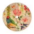 thumbnail image 1 of Bingfone Christmas Tree Skirt Mat Christmas Decoration Interior 48"-Vintage Bird, 1 of 8