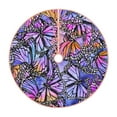 thumbnail image 1 of Bingfone Christmas Tree Skirt Mat Christmas Decoration Interior 48"-Watercolor Butterflies, 1 of 8