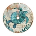 thumbnail image 1 of Bingfone Christmas Tree Skirt Mat Christmas Decoration Interior 48"-Watercolor Sea Turtle, 1 of 8