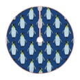 thumbnail image 1 of Bingfone Christmas Tree Skirt Mat Christmas Decoration Interior -Beautiful King Penguin, 1 of 8