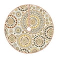 thumbnail image 1 of Bingfone Christmas Tree Skirt Mat Christmas Decoration Interior -Flowers And Leaves, 1 of 8
