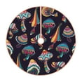 thumbnail image 1 of Bingfone Christmas Tree Skirt Mat Christmas Decoration Interior -Mushroom Doodle, 1 of 8