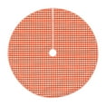 thumbnail image 1 of Bingfone Christmas Tree Skirt Mat Christmas Decoration Interior -Orange Gingham, 1 of 8