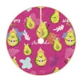 thumbnail image 1 of Bingfone Christmas Tree Skirt Mat Christmas Decoration Interior -Pink Green Avocado, 1 of 8