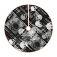 thumbnail image 1 of Bingfone Christmas Tree Skirt Mat Christmas Decoration Interior -Seamless Pattern With Skulls, 1 of 8