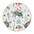 thumbnail image 1 of Bingfone Christmas Tree Skirt Mat Christmas Decoration Interior -Turtle And Sea Life, 1 of 8