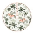 thumbnail image 1 of Bingfone Christmas Tree Skirt Mat Christmas Decoration Interior -Vintage Palm Trees, 1 of 8