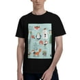 thumbnail image 1 of Bingfone Christmas Winter Animals Men'S Loose Fit Short-Sleeve Pocket T-Shirt, 1 of 7