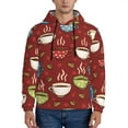 thumbnail image 1 of Bingfone Coffee Cups Men'S Drawstring Hoodie Long Sleeve Pocket Sweatshirts-3x-Large, 1 of 9