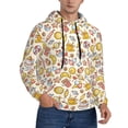thumbnail image 1 of Bingfone Coffee Donuts Men's Drawstring Hoodie Long Sleeve Pocket Sweatshirts-4X-Large, 1 of 6
