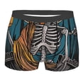 thumbnail image 1 of Bingfone Coffee-Drinking Skull Men's Underwear - Casual Stretch Boxer Briefs-XX-Large, 1 of 7