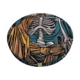 thumbnail image 1 of Bingfone Coffee-Drinking Skull Padded Round Bar Stool Cover Cushion with Elastic Fabric Round Chair Seat - Coffee-Drinking Skull, 1 of 7
