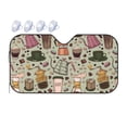 thumbnail image 1 of Bingfone Coffee Makers Macaroons Chocolate Car Windshield Sunshade,Sun Foldable Sun Shield Sun Visor For Car - Small, 1 of 8