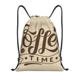 thumbnail image 1 of Bingfone Coffee Time (2) Drawstrings Backpacks Bags For Men Women Gym Drawstrings Bag, 1 of 9