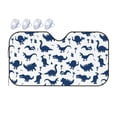 thumbnail image 1 of Bingfone Collection Of Cute Cartoon Dinosaurs Blue Silhouette Pattern Car Windshield Sunshade,Sun Foldable Sun Shield Sun Visor For Car - Small, 1 of 8
