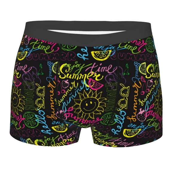 Bingfone Color Summer Men's Underwear - Casual Stretch Boxer Briefs-Small