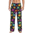 thumbnail image 1 of Bingfone Colorful Dinosaur Mens All Over Print Sleep Pajama Pants-XX-Large, 1 of 4
