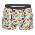 thumbnail image 1 of Bingfone Colorful Dinosaurs Men's Underwear - Casual Stretch Boxer Briefs-Medium, 1 of 7