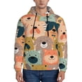 thumbnail image 1 of Bingfone Colorful Dogs Men'S Drawstring Hoodie Long Sleeve Pocket Sweatshirts-Medium, 1 of 9