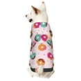 thumbnail image 1 of Bingfone Colorful Donuts Dog Clothes Hoodie, Pet Winter Coat,Puppy Sweatshirts for Small Dogs Boy Girl,Suitable for All Breeds-Large, 1 of 6