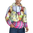 thumbnail image 1 of Bingfone Colorful Easter Eggs Men'S Drawstring Hoodie Long Sleeve Pocket Sweatshirts-Small, 1 of 9