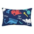 thumbnail image 1 of Bingfone Colorful Excavator Standard Size Pillowcase, Long Staple Pure Cotton Envelope Closure Pillow Cover,16"X24", 1 of 9