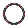 thumbnail image 1 of Bingfone Colorful Floral Embroidery Mexican Steering Wheel Cover - Universal 15 Inches Car Steering Wheel Covers Grip Auto Internal Accessories, 1 of 8
