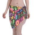 thumbnail image 1 of Bingfone Colorful Floral Embroidery Mexican Women's Sarong Swimsuit Cover Ups Bathing Suit Coverups Chiffon Beach Wrap Skirts, 1 of 7